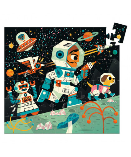PUZZLES SILHOUETTES - STATION SPATIALE - 54 PCS