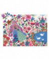 DJECO - PUZZLES SILHOUETTES - LA PRINCESSE ET SON PAON
