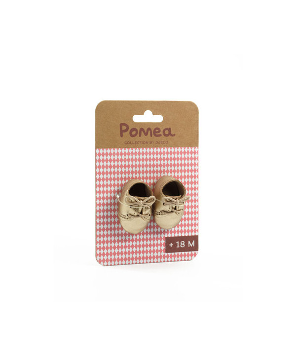 POMEA -VÊTEMENTS DE POUPÉES - CHAUSSURES DORÉES