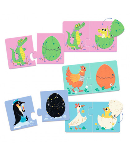 PUZZLES DUO-TRIO - ARTICULO LES ŒUFS RIGOLOS