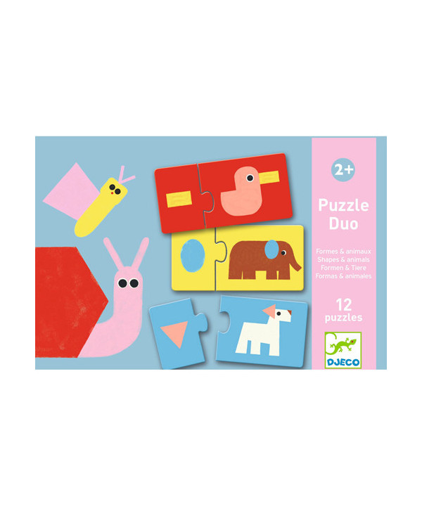 PUZZLES DUO-TRIO - ANIMAUX & FORMES