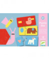 PUZZLES DUO-TRIO - ANIMAUX & FORMES
