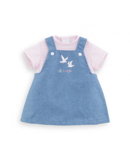 VETEMENT BB36 - ROBE MARINIÈRE ROSE BORDS DE LOIRE