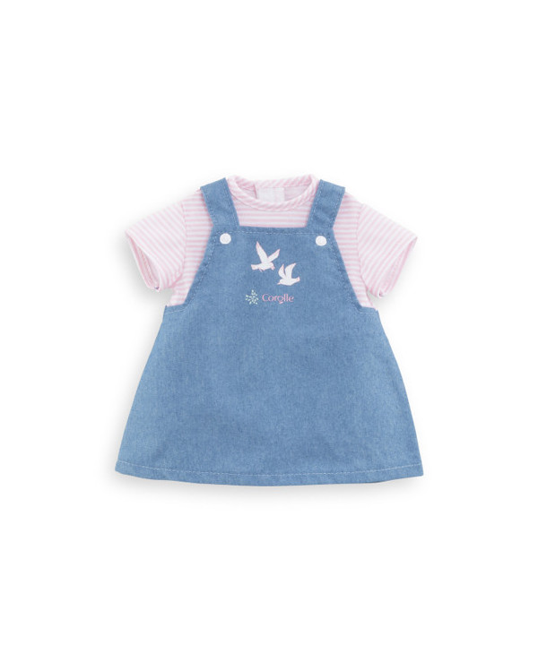 VETEMENT BB36 - ROBE MARINIÈRE ROSE BORDS DE LOIRE