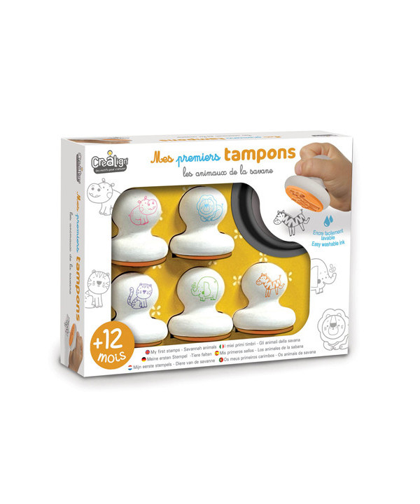 MES 1ERS TAMPONS  ANIMAUX DE LA SAVANE