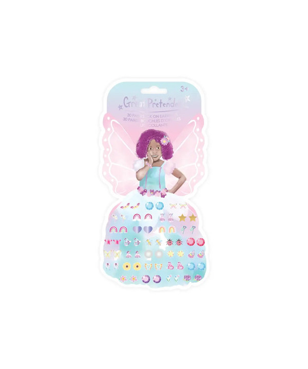 SET DE 30 PAIRES DE BOUCLES D'OREILLES AUTOCOLLANTES