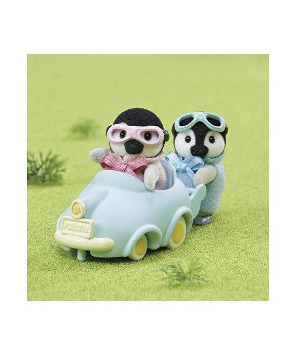 LES JUMEAUX PINGOUIN ET LEUR VOITURE