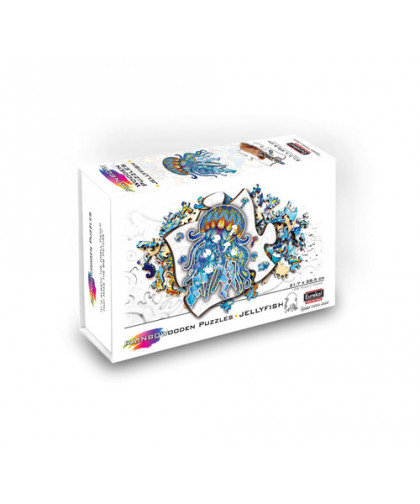 2D RAINBOWOODEN PZL - JELLYFISH