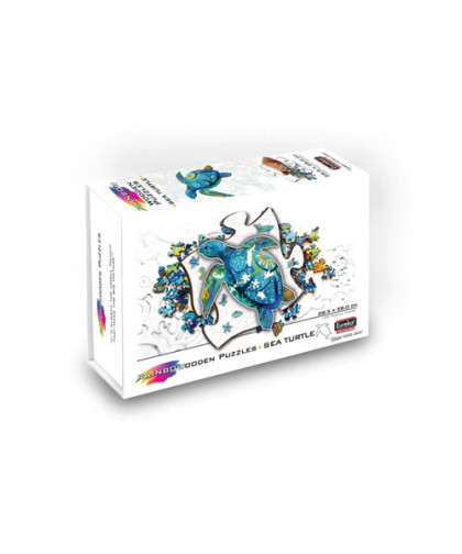 2D RAINBOWOODEN PUZZLE - SEA TURTLE
