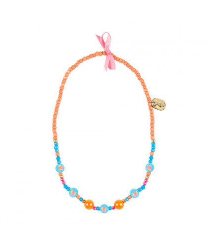 COLLIER KAROLIEN - SAUMON - BLEU