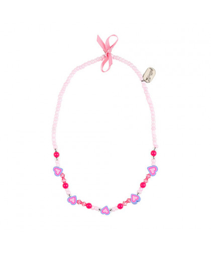 COLLIER TUVA - CŒURS - ROSE