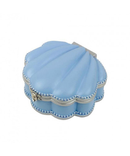 BOITE À BIJOUX COLLECTOR POISSON EN OR DANS COQUILLAGE