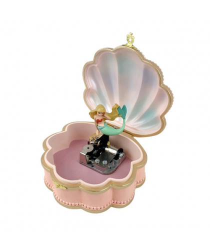 BOITE À BIJOUX COLLECTOR SIRÈNE DANS COQUILLAGE