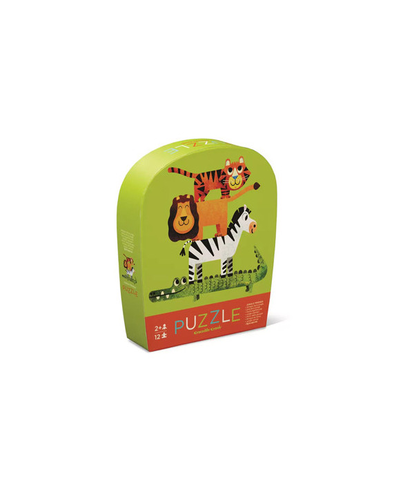 12-PC MINI PUZZLE/JUNGLE FRIENDS