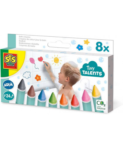 CRAYONS DE COULEUR POUR LE BAIN - 8 COULEURS