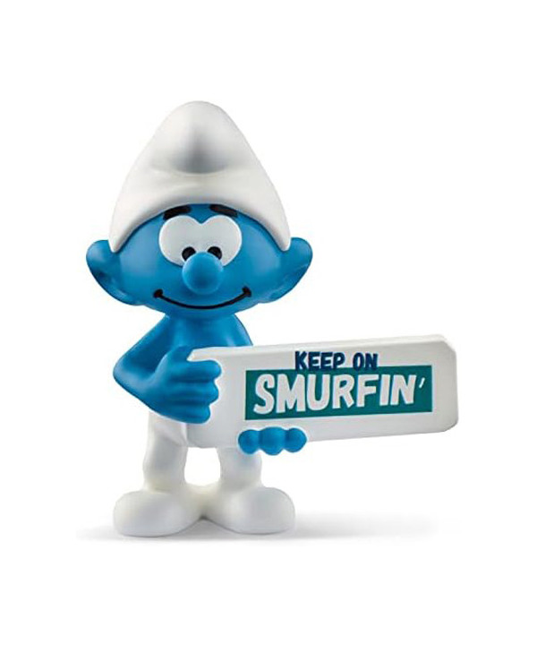 SMURFS - SCHTROUMPF AVEC PANNEAU SMURFIN’