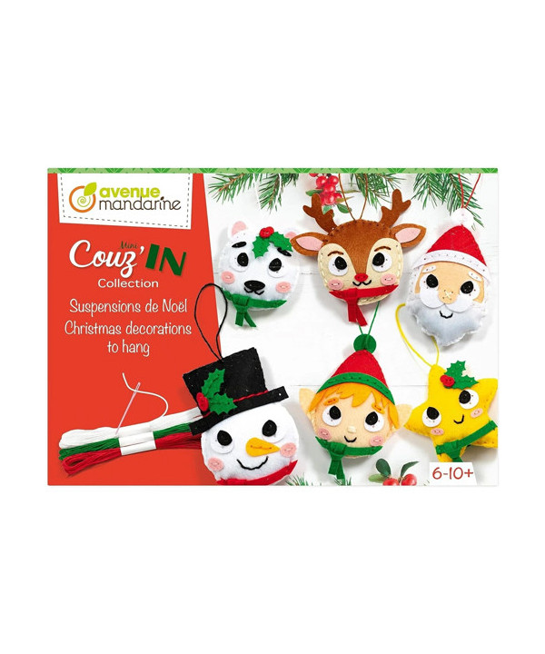 BOÎTE CRÉATIVE - MINI COUZ'IN SUSPENSIONS DE NOËL