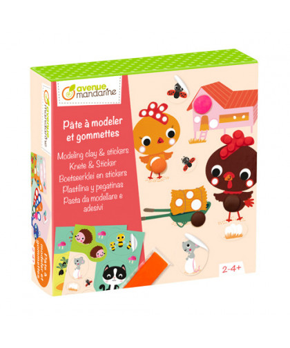 COFFRET CRÉATIF - PÂTE À MODELER ET GOMMETTES