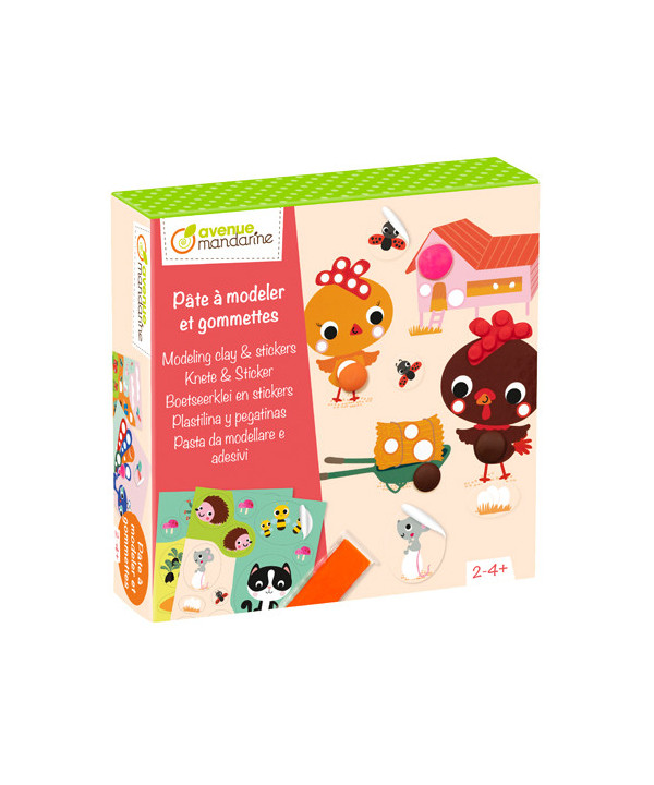 COFFRET CRÉATIF - PÂTE À MODELER ET GOMMETTES