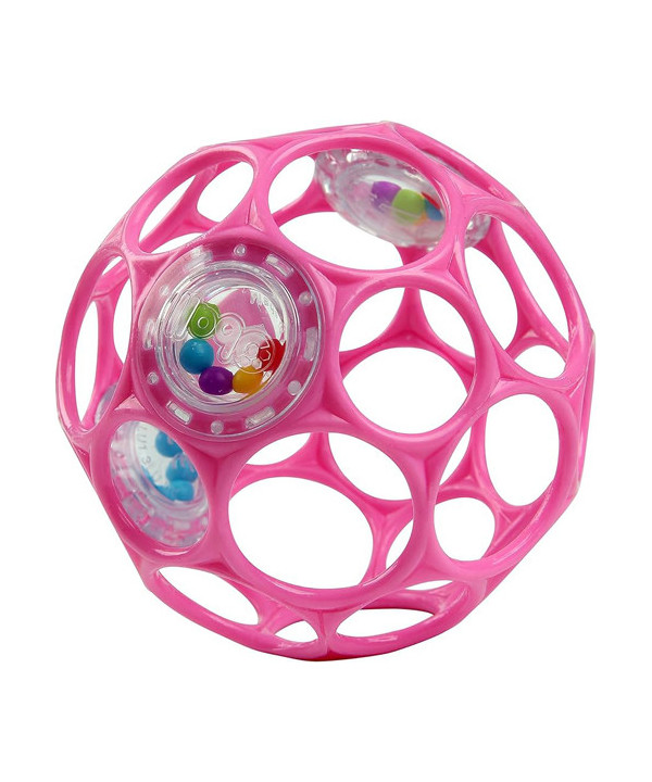OBALL RATTLE EASY-GRASP TOY - PINK