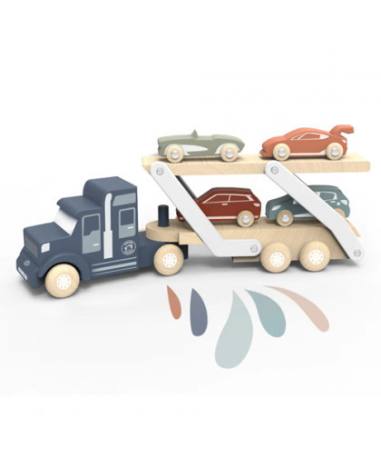 CAMION AVEC 4 VOITURES