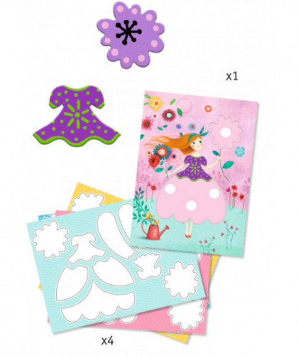 COLORIAGE POUR LES PETITS - LES JOLIES ROBES DE MARIE
