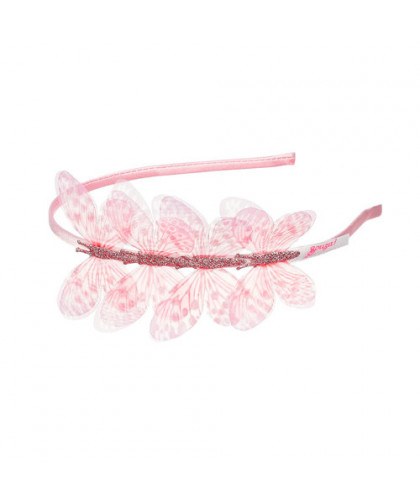 SERRE-TÊTE LILYANNE, PAPILLONS, ROSE