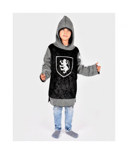 KNIGHTS SHIRT WITH HOOD BLACK