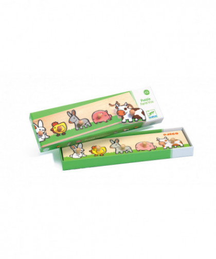 PUZZLES BOIS GROS BOUTONS - FARM'N'CO