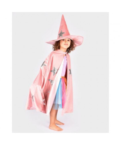 CAPE ET CHAPEAU SATIN DUSTY PINK