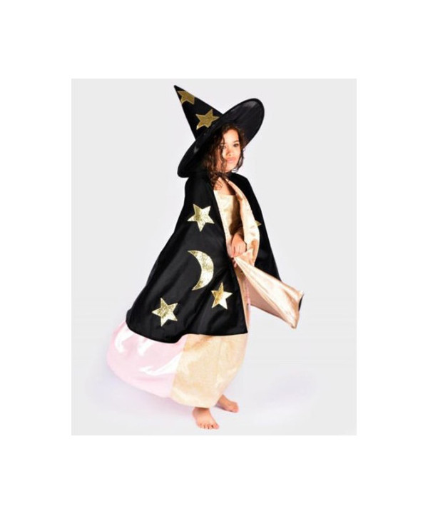 CAPE ET CHAPEAU SATIN BLACK