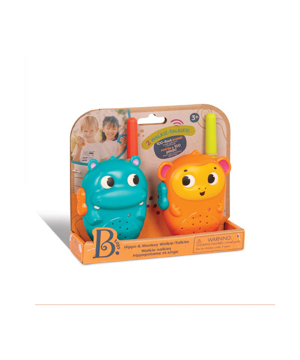 WALKIE TALKIES SET HIPPO AND MONKEYS