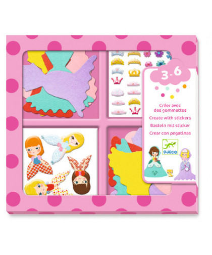 STICKERS POUR LES PETITS - J'AIME LES PRINCESSES