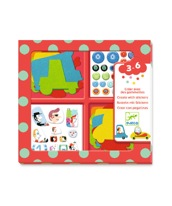 STICKERS POUR LES PETITS - J'AIME LES VOITURES