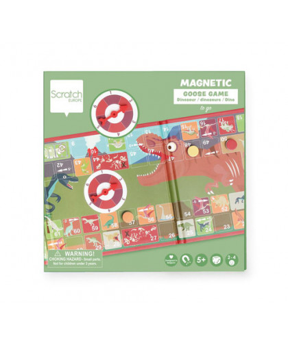 JEU MAGNÉTIQUE EN ROUTE - JEU DE L'OIE - DINO