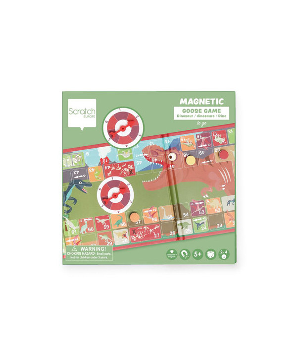 JEU MAGNÉTIQUE EN ROUTE - JEU DE L'OIE - DINO