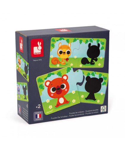 PUZZLES LES ANIMAUX ET LEUR OMBRE