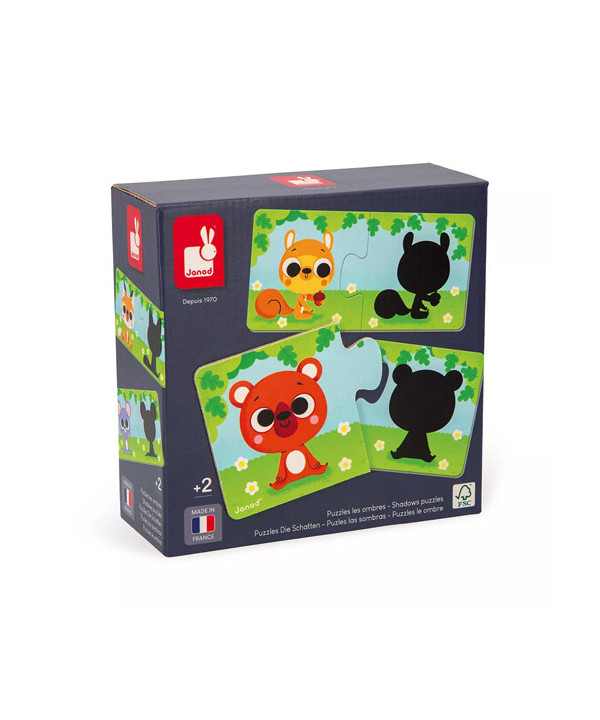 PUZZLES LES ANIMAUX ET LEUR OMBRE