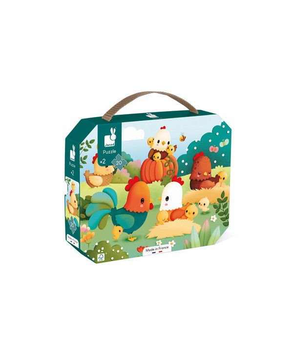 PUZZLE 20 PIECES  - BIENVENUE A LA BASSE-COUR