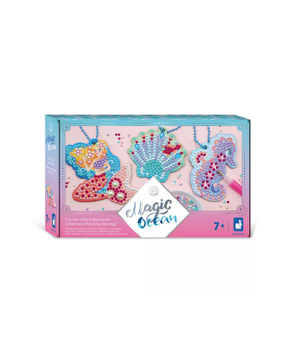 MAGIC OCEAN - 3 PORTE-CLEFS A DIAMANTER