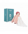 PELUCHE A BISOUS MANCHOT ROSE