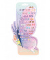 SET DE 30 PAIRES DE BOUCLES D'OREILLES AUTOCOLLA