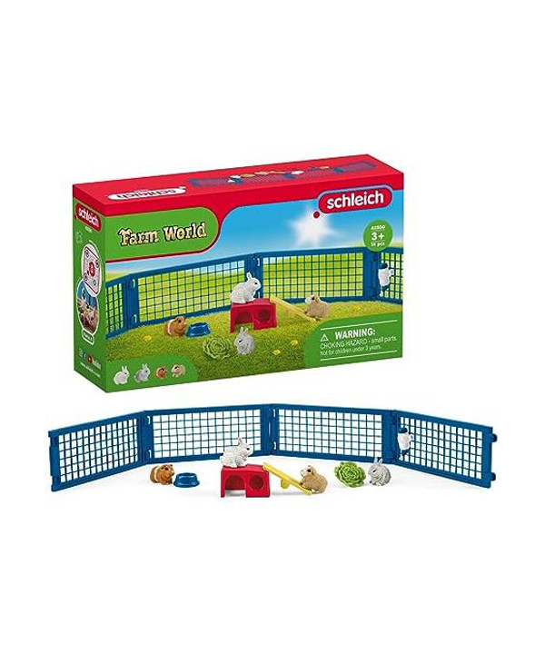 FARM WORLD - MAISON POUR LAPINS ET COCHONS D’INDE