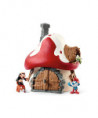 SMURFS - MAISON DES SCHTROUMPFS AVEC 2 FIGURINES