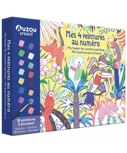 MON COFFRET D'ARTISTE - MES 4 PEINTURES AU NUMÉRO : MERVEILLEUSE NATURE