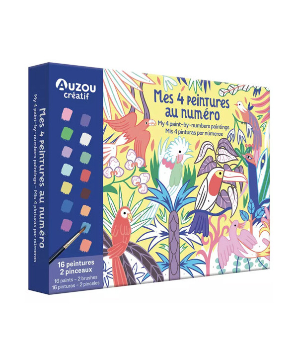 MON COFFRET D'ARTISTE - MES 4 PEINTURES AU NUMÉRO : MERVEILLEUSE NATURE