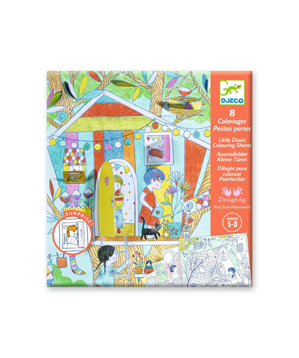 COLORIAGES SURPRISES - LES CABANES DE NINA