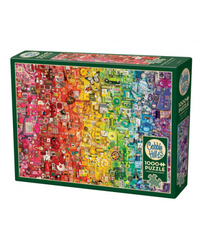 COBBLE HILL PUZZLE 1000 PIECES - COLOURFUL RAINBOW