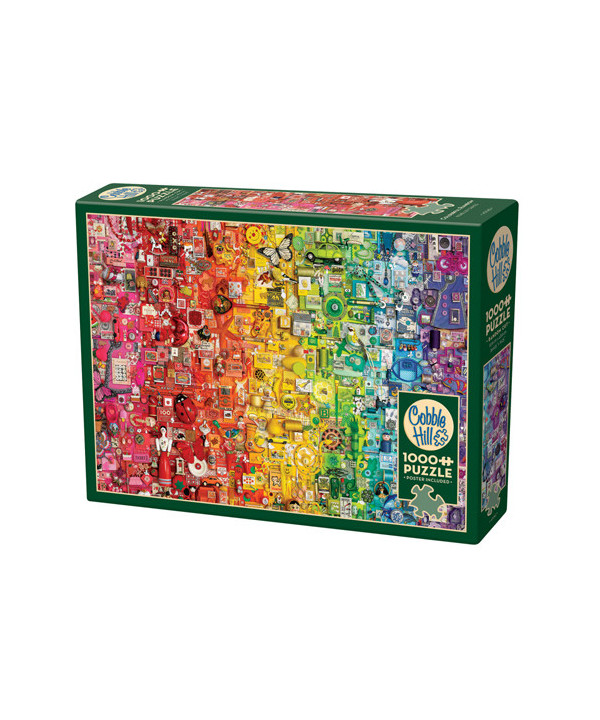 COBBLE HILL PUZZLE 1000 PIECES - COLOURFUL RAINBOW