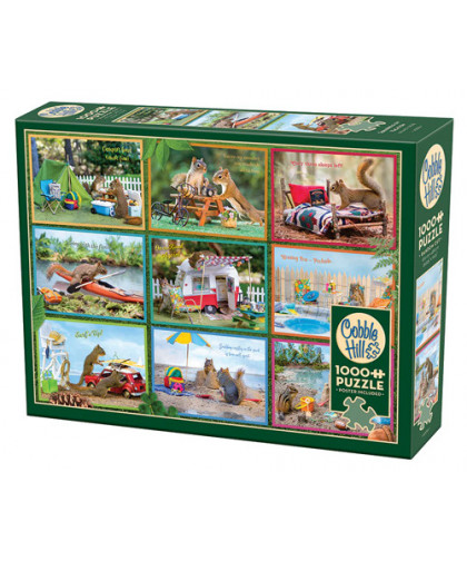 COBBLE HILL PUZZLE 1000 PIECES - SQUIRELS ON VACATION